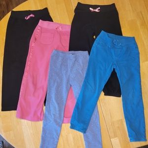 Lot of (5) Pants - Fleece Pants & Leggings